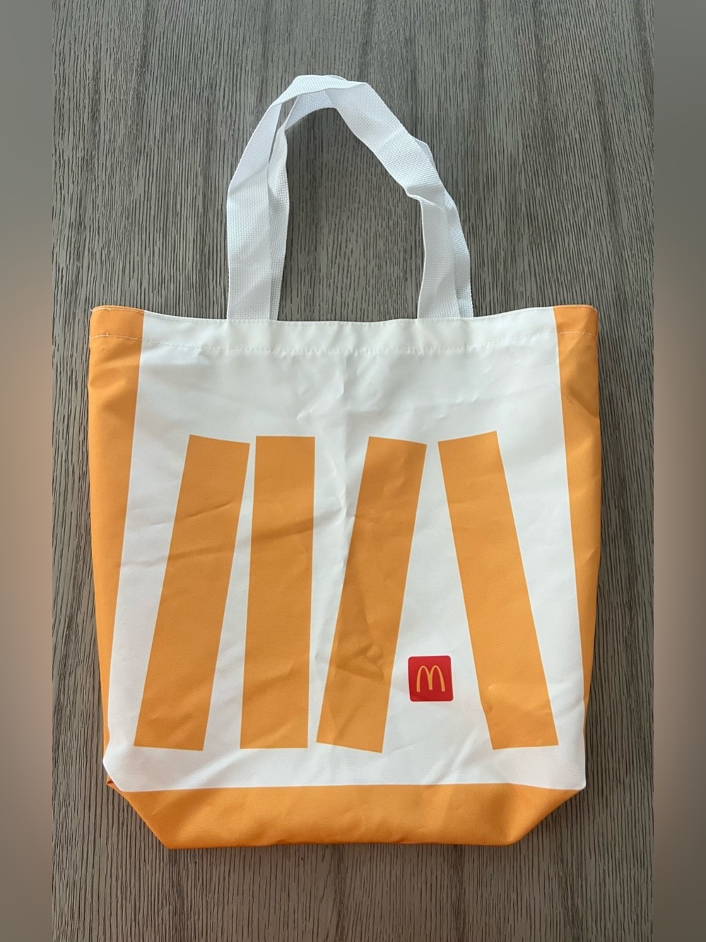 McDonald's White & Yellow Graphic Tote Bag